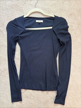 NWOT Madewell square neck ribbed top
